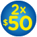 TODO A $ 50-80-100 (2x$50) 17/8 al 6/9