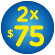 IMPRECIONANTES 2X$75 (1/7 AL 31/8)