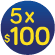 Canasta del ahorro 5x$100 (16/6 al 30/6)