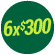 Aniversario 6x$300 (24/9 al 25/10)
