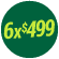 IMPRECIONANTES 6X$499 (1/7 AL 31/8) 