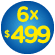 IMPRECIONANTES 6x$499 (1/7 AL 31/8)