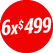 IMPRECIONANTES 6x$499 (1/7 AL 31/8)