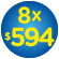Cerveza Corona Zero 350ml 8x$594