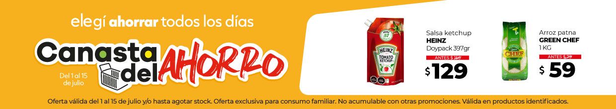 Canasta del Ahorro 1 Julio