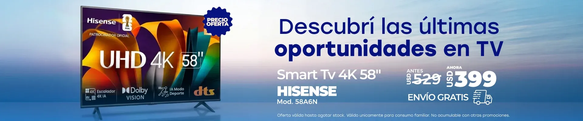 Oferta tv Hisense